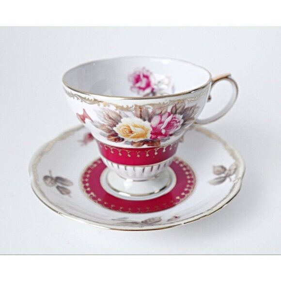 Tea Cup and Saucer Shafford Teacup  Vintage Tea Party High Tea Floral - Picture 6 of 6